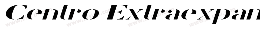 Centro Extraexpanded字体转换